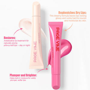 2026 Hot 12 Color Hydrating Waterproof <b>Lip</b> Gloss Polypeptide Oil <b>Lip</b> Plumper Moisturizing <b>Lip</b> <b>Cream</b> <b>Lip</b> Balm Makeup Cosmetic - Product Image 1