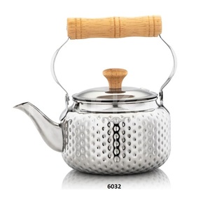 Top High Quality Hammered <b>Silver</b> Stainless Steel <b>Tea</b> Pot With Handle & Shiny Polished Ideal For Dining & Coffee Table Decor - Product Image 2