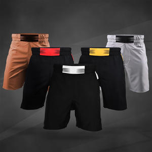 Short de boxe brodé pour hommes avec options de conception personnalisée Short de boxe à taille élastique pour l'entraînement en salle de sport - Product Image 3