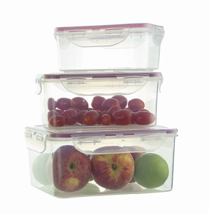 3 Bento <b>Box</b> Set BPA Free 54oz 34oz 17oz Capacity Clear <b>Plastic</b> <b>Food</b> Containers for Meal Leftovers <b>Storage</b> Airtight Lids BPA Free - Product Image 3