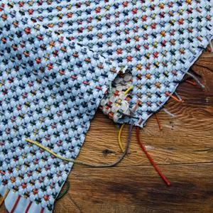 Cuero tejido blanco hecho a mano Premium personalizable 1 a 12 pies cuadrados producto de cuero Premium. - Product Image 5