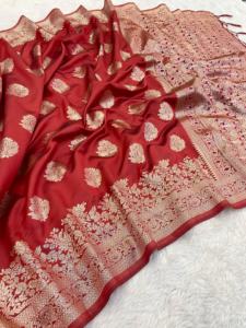 ชุดส่าหรีผ้าไหมสไตล์อินเดียสำหรับสตรีชุดแฟนซีชุดปาร์ตี้งานแต่งงานเทศกาลปาร์ตี้แฟนซี - Product Image 3