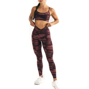 2026 nuevo producto conjunto de Yoga sin costuras sujetador de 2 piezas Legging traje de entrenamiento Leggings para mujeres ropa de entrenamiento Activewear fitness - Product Image 4