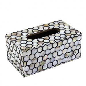 Premium Customized Shell Inlay Tissue <b>Box</b> Mother Pearl Rectangle Table Decoration Real MOP Inlay Tissue Paper <b>Box</b> - Product Image 1