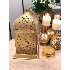 Vintage Moroccan Lamp <b>Tea</b> <b>Light</b> Candle Holder 6 Height Iron <b>Lantern</b> for Weddings Antique Style Indian Metal Crafts Dcor - Product Image 5