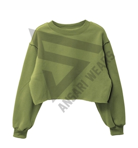 Nouveaux sweats à capuche courts pour femmes 2026, manches longues, en polaire, pull-over, couleur unie, haut chaud en polaire pour femmes - Product Image 1