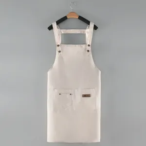 Tablier de cuisine de haute qualité, en cuir durable, sans manches, style ceinture, logo personnalisé, couleurs, utilisation thermique, couteaux SMK - Product Image 4