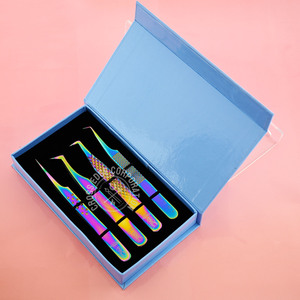 Pinzas de Extensión de Pestañas Antideslizantes Finas X al por Mayor, Herramienta de Aislamiento Recta de 45 y 90 Grados para Aplicación de Pestañas de Volumen - Product Image 1