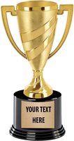 Grands trophées éducatifs faits à la main en laiton/cuivre, 9 pouces, trophée en acrylique doré avec gravure personnalisée