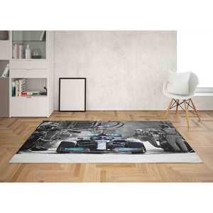 Tapis imprimé : Mercedes Bolid, Gym, Lewis Hamilton, Classique, Épais, F1, Escalier, Man Cave, Tapis en chenille - Product Image 2