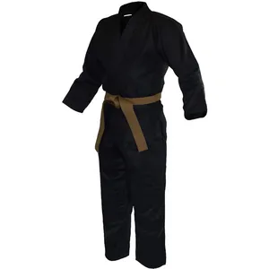 批发定制柔术巴西和服男100% 棉武术空手道制服定制标志BJJ Gi和服柔术