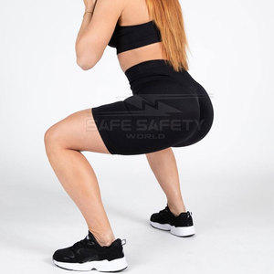 Meilleure vente Short de yoga taille haute pour femmes Logo personnalisé Short d'entraînement de gymnastique respirant Butt Lift taille élastique Skinny Hot - Product Image 4