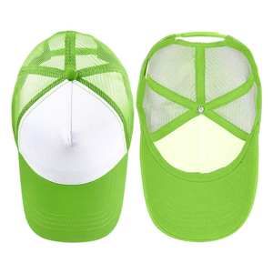 Haute qualité durable toile maille mode camionneur chapeau réglable Snapback 5 panneaux mousse broderie personnalisée respirant sport - Product Image 4