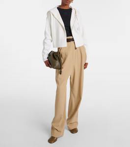 Sudadera con capucha y cremallera de lona Premium para mujer-ODM Service 100% Cotton Front Logo Warm Winter Fashion - Product Image 2