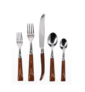 Hot Selling Flatware Set <b>Marvelous</b> Design Dinnerware Cutlery Set Exclusive Quality Wooden Handles Stainless Steel Cutlery Set - Product Image 2
