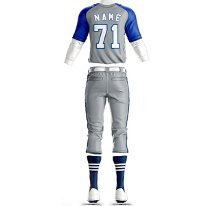 Wholesale Custom Sublimated Breathable Anti-UV Anti-Bacterial Plus Size <b>Mesh</b> Men Women Baseball Shirts Jersey <b>Pant</b> Softball - Product Image 3