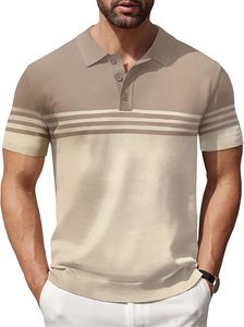 Polo de golf décontracté pour hommes en gros respirant de grande taille avec impression personnalisée et logo brodé pour hommes pour polos - Product Image 2