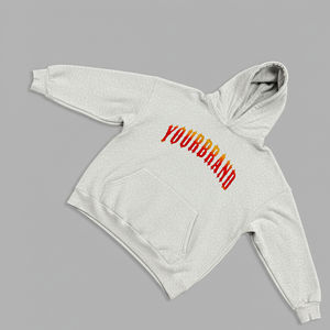 Sweat-shirt à capuche pour femme 100% coton, poids lourd, surdimensionné, épaules tombantes, style hip-hop, vêtements décontractés quotidiens pour l'hiver - Product Image 6