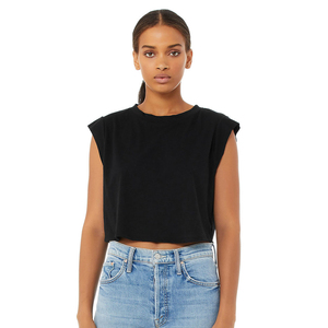 Gran oferta de camisetas recortadas informales de manga corta para mujer, ropa de calle de talla grande, novedad personalizable, camiseta recortada al por mayor - Product Image 1