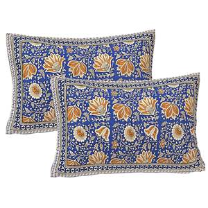 Juego de 3 Sábanas y Fundas de Almohada de Algodón 240 Hilos con Diseño Floral Azul, Tamaño Super King (100% Algodón para Uso Doméstico) - Product Image 3