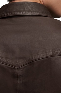 Biker Leather Jacket for Men - <b>Heavy</b> <b>Duty</b> <b>Zippers</b> and Pockets for Adventure Lovers - Leather Jackets for Men jacket for men - Product Image 3