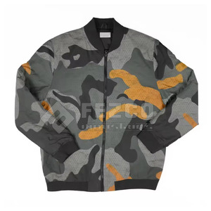 Blouson d'hiver pour homme personnalisé avec col montant et logo frontal, à capuche, respirant et écologique, service OEM en gros - Product Image 1