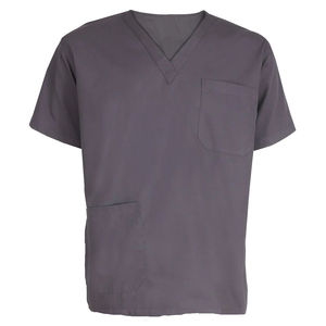 Joli haut d'uniforme d'infirmière de couleur avec un design à col en V et un uniforme médical du personnel hospitalier à bas prix - Product Image 2