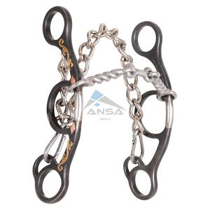 Classique Equine Sherry Cervi Twisted Wire Dogbone Diamond Short Shank Gag Bit pour Barrel Racing et Training - Product Image 2