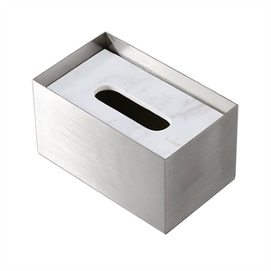 Couvercle de boîte à mouchoirs porte-papier en acier inoxydable porte-mouchoirs pour accessoires de salle de bain artisanat de qualité supérieure - Product Image 6