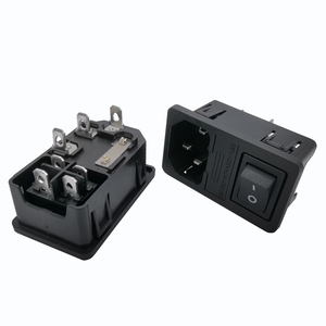 10A250VAC C14 Insurance Connector Inlet Outlet <strong>Adapter</strong> Power <strong>Socket</strong> with 15*21mm <strong>Switch</strong> and Fuse Holder JR-101-1FRS-02 - Product Image 5
