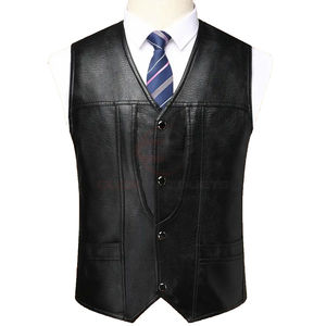 Gilet en cuir pour homme de haute qualité, design personnalisé, hiver, écologique et imperméable, vente en gros disponible - Product Image 2