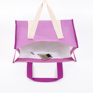 Bolso de mano imprimible informal Bolso de regalo de lona de algodón orgánico reciclado Bolso de compras de un solo hombro - Product Image 5