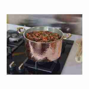 Fabricant et exportateur de casseroles en cuivre écologiques Ustensiles de cuisine sûrs Assiette à riz Assiette de service Buffet Chauffe-plats - Product Image 5