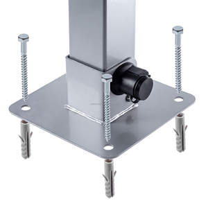 Barrière de <span class=keywords><strong>stationnement</strong></span> pliable avec serrure et boulons, barrière de <span class=keywords><strong>stationnement</strong></span> pliable en métal, barrière de sécurité pour allée - Product Image 3