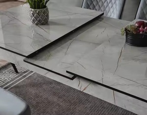 Élégant et moderne ensemble de meubles de salle à manger 1 table et 6 chaises, ajout élégant pour la cuisine ou la maison de la villa - Product Image 4