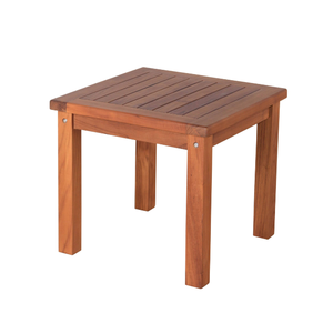 Table d'extérieur minimaliste classique écologique Table basse carrée en bois de teck naturel 50 cm pour meubles de patio de jardin - Product Image 6