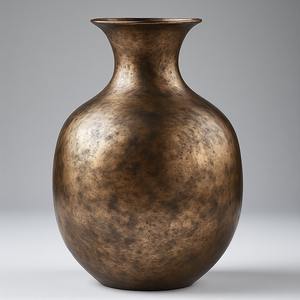 Classic Polished Metal Vase With Shiny Look Perfectly <b>Suited</b> For Seasonal Flower Display And Stylish Premium Home - Product Image 2