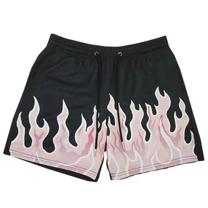 Pantalones cortos de estilo de Venta caliente Hombres Pantalones cortos de baloncesto de alta calidad con bolsillos con cremallera Tamaños grandes y altos Pantalones cortos de malla Bolsillos - Product Image 1