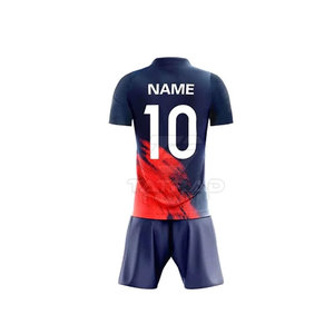 Tenue de football professionnelle pour équipe, kit à manches courtes, imprimé, respirant, léger, séchage rapide - Product Image 6