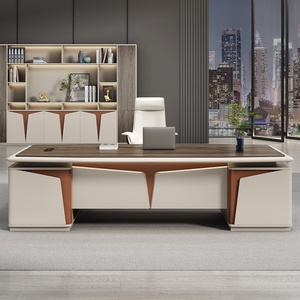 Premium Luxury Extendable L Shaped Executive <b>Desk</b> Modern Design Eco Friendly Modular Commercial Office Table - Product Image 1