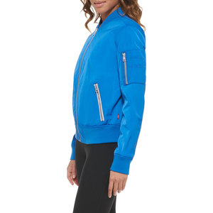 แจ็คเก็ตบอมเบอร์ผู้หญิงคุณภาพสูง หนัง/ไนลอน/โพลีเอสเตอร์ สีพื้น ระบายอากาศ กันลม เป็นมิตรกับสิ่งแวดล้อม รับสั่งทำตามแบบ ลดราคาพิเศษ - Product Image 6