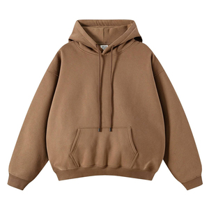 Sweats à capuche Streetwear surdimensionnés lourds pour hommes Sweats luxueux en couleurs d'hiver solides Couvertures à capuche unies en gros - Product Image 1