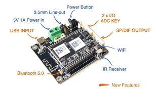 Amplificateur numérique <span class=keywords><strong>Mini</strong></span> Class-D <span class=keywords><strong>Up2Stream</strong></span> 5.0 <span class=keywords><strong>Mini</strong></span> V3 Carte récepteur audio - Product Image 3