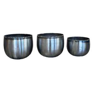 Support de jardinière galvanisé de qualité supérieure à 3 niveaux avec différentes tailles et formes personnalisées pour une utilisation élégante en extérieur - Product Image 6