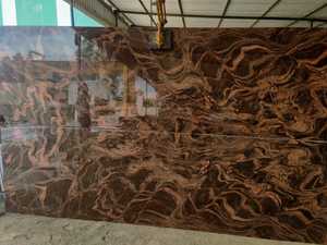 Azulejos y encimeras de alta resistencia de granito azul del Himalaya pulido, grandes losas para villas modernas, hospitales y espacios de la India - Product Image 3