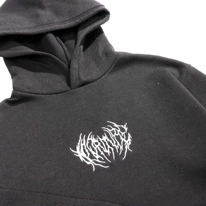 Streetwear Oversize 100% Cotton Heavyweight <b>Drop</b> Shoulder Embroidery Distress <b>Acid</b> Wash Cropped Hoodie Men Zip up Hoodie - Product Image 3