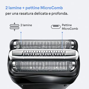 Cabezal de Repuesto para Recortadora de Barba Eléctrica para Hombre, Diseño Rotatorio de Doble Cuchilla, Resistente al Agua IPX7 y Lavable - Product Image 4