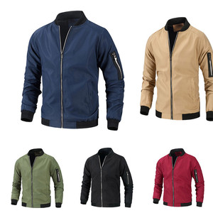 Veste extérieure imperméable à l'eau souple pour hommes, couleur kakhi, avec côtes noires, veste softshell de course, matériau chaud - Product Image 3