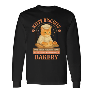 Maglietta a maniche lunghe Kitty Biscuits: Deliziosi snack che ci fanno impazzire – Amore che si modella. Categoria prodotti promozionali. - Product Image 2