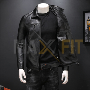 2023 veste en cuir pour hommes personnalisée veste en cuir de moto pour hommes manteau pour hommes par MAXFIT ENTERPRISES - Product Image 3
